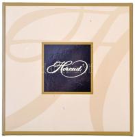 DN "Pro Incolumitate" jelzett Herendi porcelán, kézzel festett, eredeti díszdobozban (88mm...