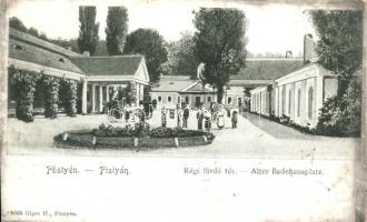 Pöstyén, Piestany; Régi fürdő tér / old spa square