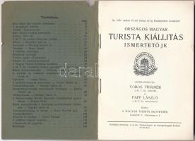 1931 Vörös Tihamér(szerk.): Országos Magyar Turista Kiállítás ismertetője, kiadói papírkötés, kopott...