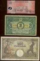 Vegyes bankjegy tétel 1898-tól 15klf egész világ  jobbakkal T:I,II,III,IV