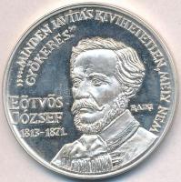 Rajki László (1939-) 1988. "MÉE Orosháza / Eötvös József" Ag emlékérem (35,8g/0.835/42mm) ...