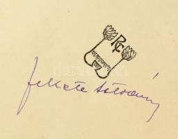 Kozma Andor: Magyar rhapsodiák. Bp., 1920, Révai Kiadás. Benne Fekete István tulajdonosi bejegyzésév...