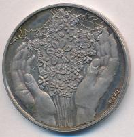 Rajki László (1939-) 1991. "Békés megyei ÁFÉSZek Szövetsége" Ag emlékérem (35,63g/0.835/42...