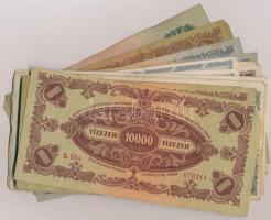 16db-os vegyes pengő és adópengő tétel, 1944. 10P "A Vöröshadsereg Parancsnoksága" T:II-II...