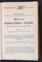 Meyers Konversations-Lexikon. 1. köt. Lipcse - Bécs, é. n., Bibliographisches Institut. Színes illusztrációkkal, térképekkel. Kissé megviselt, díszes bőrkötésben.