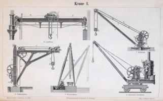 Meyers Konversations-Lexikon. 1. köt. Lipcse - Bécs, é. n., Bibliographisches Institut. Színes illus...