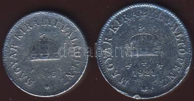 1915. 10f Fe T:4R! + 1921. 20f Fe T:4
