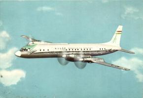 10 db MODERN magyar repülős képeslap, MALÉV, térkép / 10 MODERN Hungarian Airlines postcards, maps