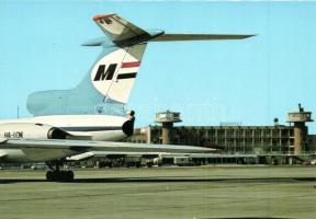 10 db MODERN magyar repülős képeslap, MALÉV, térkép / 10 MODERN Hungarian Airlines postcards, maps