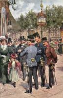 2 db RÉGI bécsi művészlap K. Feierteg szignóval / 2 pre-1945 Viennese art postcards with K. Feiertag...