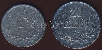 1915. 10f Fe T:4R! + 1921. 20f Fe T:4