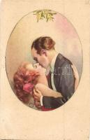 16 db RÉGI jó állapotú olasz art deco művészlap; Mauzan, Corbella, Busi és Usabal szignókkal / 16 pr...