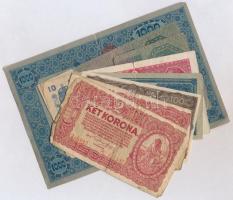 1902-1923. 8db-os vegyes magyar korona bankjegy tétel T:II-IV