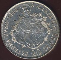 1848.B 20Kr Ag T:1/2 juszt.