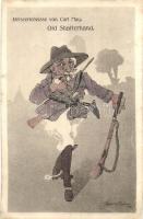Reiseerlebnisse von Karl May. Winnetou, Old Shatterhand / 2 art postcards, B.K.W.I. 409-2-3. s: Strobel Wilhem