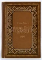1896 Ezredéves kiállítási Emlék Budapest fotó album 12 képpel; díszes kiadói egészvászon kötésben, b...