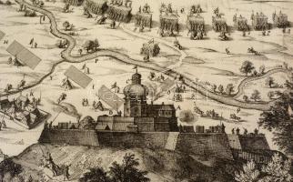 Caspar Merian (1627-1686): A szendrői magyar tábor 1664-ben. Szicha György egykorú rajza nyomán.  ...