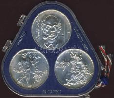 1976. 200Ft Ag 3klf db "Festők I.Derkovits, Szinyei, Munkácsi" sor T:BU eredeti plombált MNB tokban!