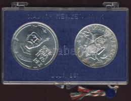 1972. 50Ft Ag + 100Ft "Szt.István" pár T:BU eredeti plombált MNB tokban!