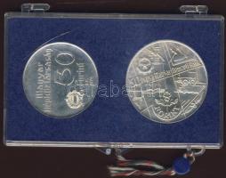 1974. 50Ft Ag + 100Ft "MNB" pár T:BU eredeti plombált MNB tokban!