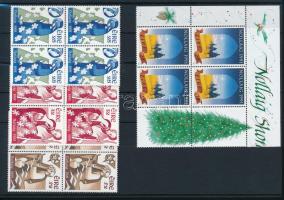 Karácsony sor 4-es tömbökben, Christmas set blocks of 4