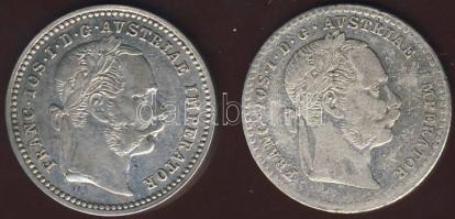 Ausztria 1872. 10Kr Ag (2x) T:2/3+