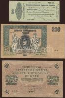 1917-20. Oroszország 5db klf bankjegy jobbakkal T:II+,II,III+