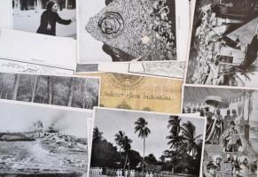 cca 1910-1980 Vegyes régi papírrégiség tétel (okmányok, képeslapok, oklevelek, küldemények, Hogyan é...