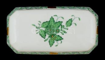 Herendi Apponyi mintás dohányzó készlet, kézzel festett, jelzett, hibátlan, összesen: 3 db, 16×8 cm,...