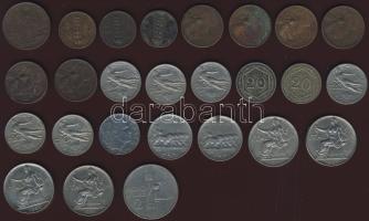 Olaszország 26klf forgalmi pénz 1910-es, 20-as, 30-as évekből benne 1919. 10c R! T:2,3(kevés)