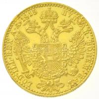 Ausztria 1915. Dukát Au "Ferenc József" utánveret (3,48g/0.986) T:2 ph.
Austria 1915. Duc...