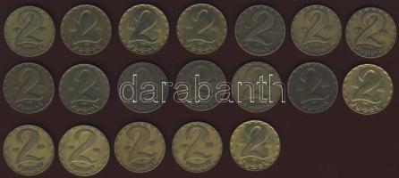 Modern 2Ft-os tétel 19klf db 1986 nélkül T:2(többség)