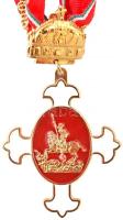 DN "Szent György Lovagrend" aranyozott zománcozott kitüntetés, "Szent Korona" ar...