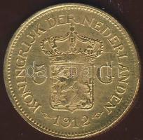 Hollandia 1912. 5G Au 3,36g T:3+ R!