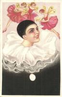 Ballerina, Italian art postcard, Ballerini & Fratini No. 304. (EK)