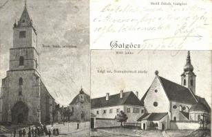 Galgóc, Hlohovec; Katolikus templom, Ferences zárda; kiadja Szold Jakab / church, cloister (b)