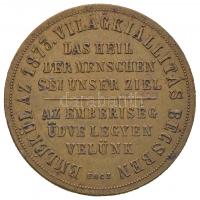 1873. "Emlékérem a bécsi kiállításra" Br emlékérem. "FERENCZ JÓZSEF I K A CS ÉS M H S...