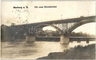 Maribor, Marburg a. D.; Die neue Reichsbrücke / bridge (EB)