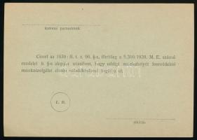 cca 1940 2 db munkaszolgálatos irat