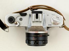 Topcon Unirex EE kamera Tokyo Kogaku 1:2,8 f=50mm objektívvel, távkioldóval + leírás / Vintage Japan...