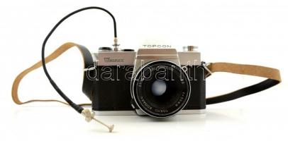 Topcon Unirex EE kamera Tokyo Kogaku 1:2,8 f=50mm objektívvel, távkioldóval + leírás / Vintage Japan...