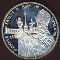 1991. 500Ft Ag "II.János Pál" T:PP díszdobozban