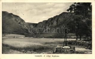Szádelő, Zádiel; A völgy bejárata / valley (EB)