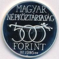 1986. 500Ft Ag "Budavár visszavétele 1686" T:PP felületi karc 
Adamo EM97