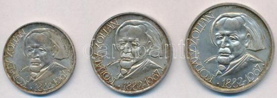 1967. 25Ft Ag + 50Ft Ag + 100Ft Ag "Kodály" sor T:BU patina
Adamo EM22, EM23, EM24
