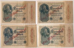 Németország / Weimari Köztársaság 1922. 1000M "Eine Milliard Mark" felülnyomással (10x) T:...