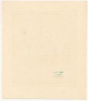 Vadász Endre (1901-1944): A Fricsay-házaspár kisgrafikája, rézkarc, papír jelzett, hátoldalán pecsét...