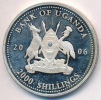 Uganda 2006. 2000Sh Ag "A labdarúgás halhatatlanjainak csarnoka - Magyarország 1950-es évek - P...