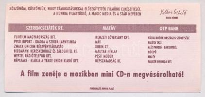 ~1990. "Sose halunk meg" fantázia bankjegy Viszt György grafikájával, hátoldalán a film re...