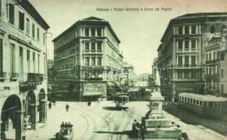 Padova, Piazza Garibaldi e Corso del Popolo, Le Fondiaria, Cafe, Restaurant Moderna / squares, trams, cafe and restaurant